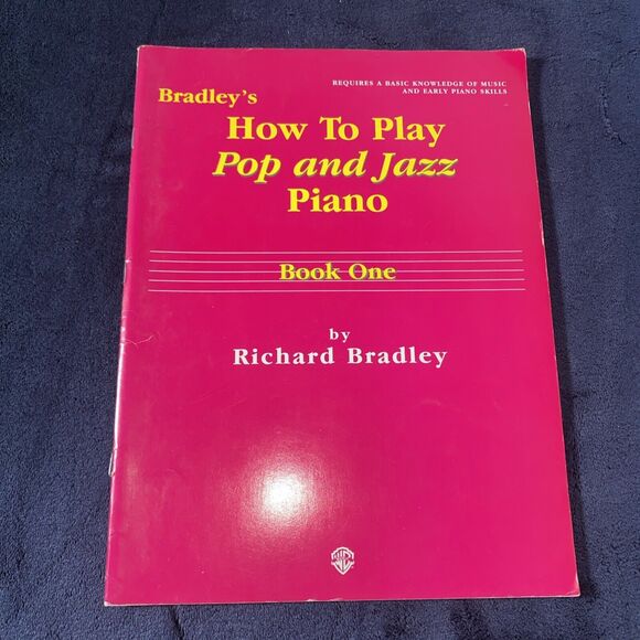 Bradley's How to Play Pop and Jazz Piano Book 1- VHTF - Picture 1 of 5